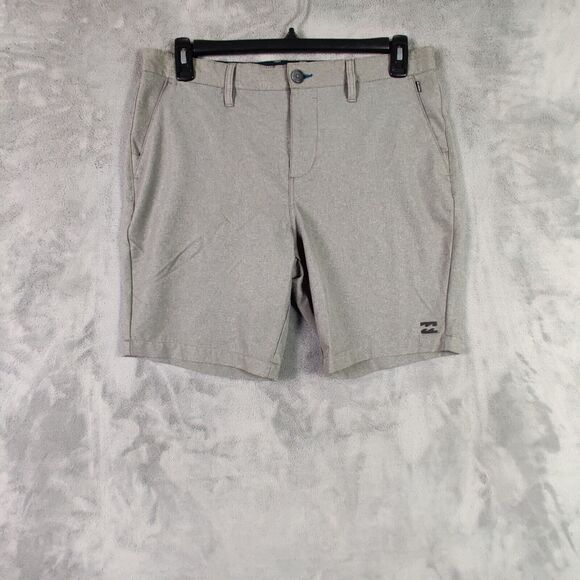 Billabong Shorts Men 34 Gray Chino Submersibles Hybrid Performance Solid 34x8 - Picture 1 of 6